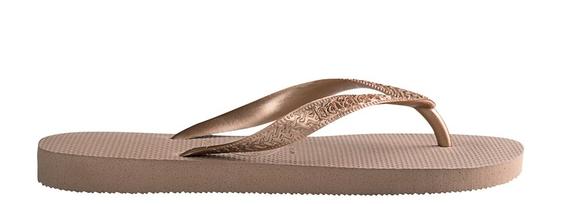 Chanclas TOP TIRAS rosa / oro - Zapatos Mujer