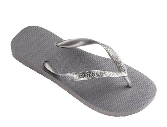 Chanclas TOP TIRAS acero / gris - Zapatos Mujer