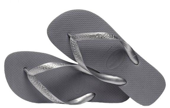 Chanclas TOP TIRAS acero / gris - Zapatos Mujer