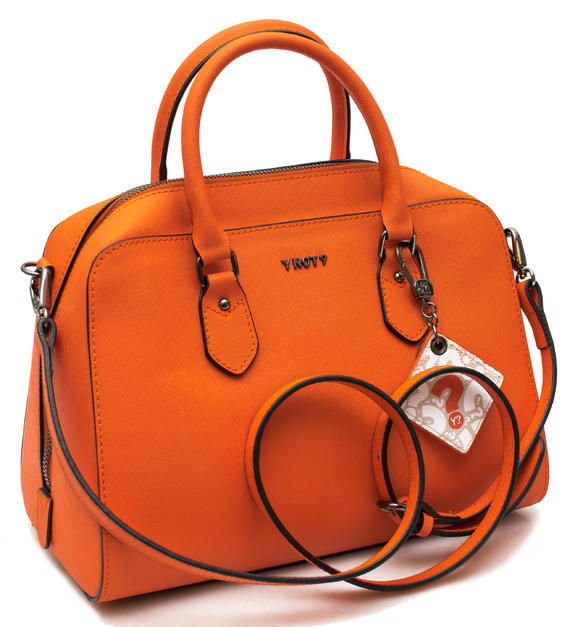 saffiano Tronco con bandolera NARANJA - Bolsos Mujer
