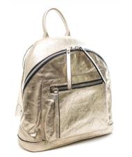 NICOLI Laminato M Mochila, Made in Italy platino - Bolsos Mujer - 3