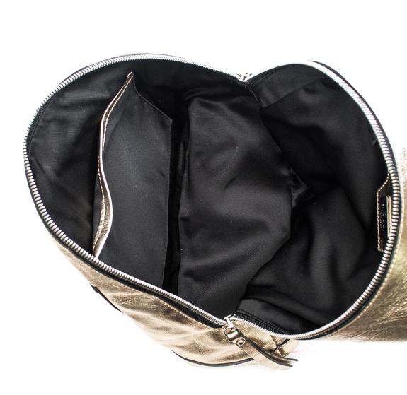 Laminato M Mochila, Made in Italy platino - Bolsos Mujer