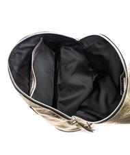 NICOLI Laminato M Mochila, Made in Italy platino - Bolsos Mujer - 6