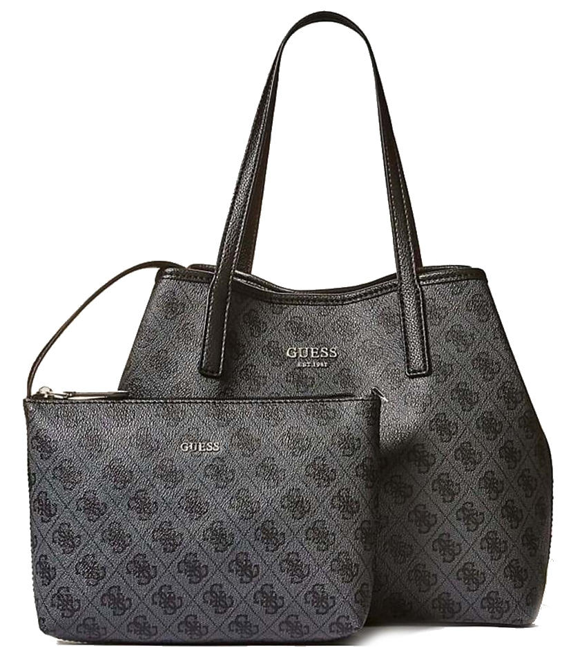 Guess Vikky Bolso Bandolera Con Bolso Clutch Carbón - ¡Compra En Le Sac!