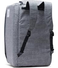 HERSCHEL bolsa de lona OUTFITTER, con tirantes retr&aacute;ctiles. RAVEN CROSSHATCH - Bolsas de viaje - 2