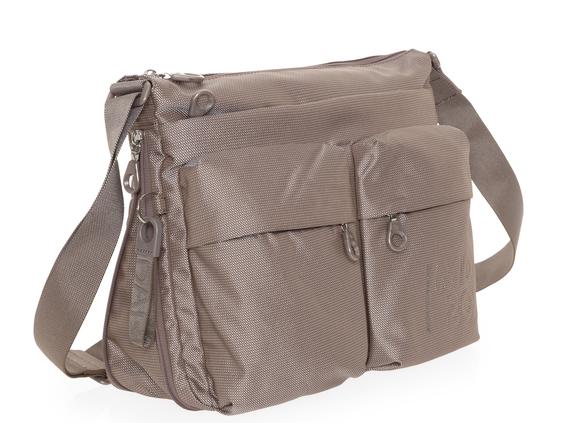 MD20 Bolso bandolera, expandible gris pardo - Bolsos Mujer