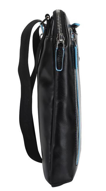 Bolso CUADRADO AZUL, soporte para iPad negro - Bandoleras Hombre