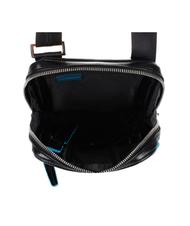 PIQUADRO Bolso CUADRADO AZUL, soporte para tableta, en cuero negro - Bandoleras Hombre - 5