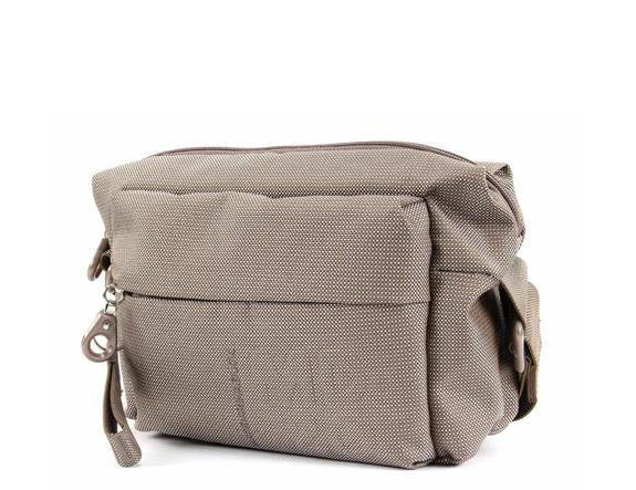 MD20 MD20 Bandolera de tejido gris pardo - Bolsos Mujer