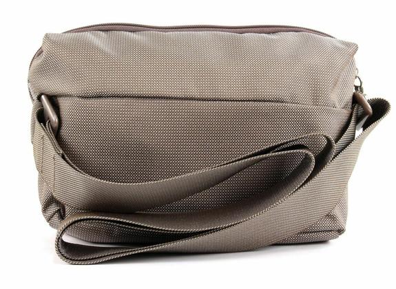 MD20 MD20 Bandolera de tejido gris pardo - Bolsos Mujer