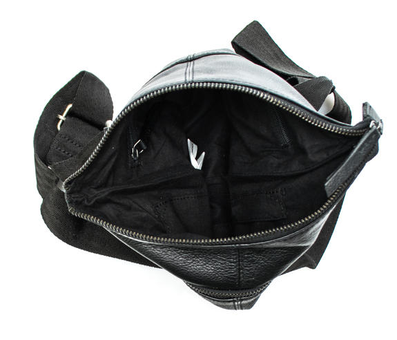 Bandolera De piel NEGRO - Bandoleras Hombre