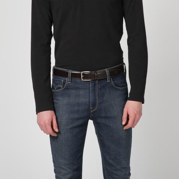 Cinturón  Classic De piel, ajustable a medida cacao - Cinturones