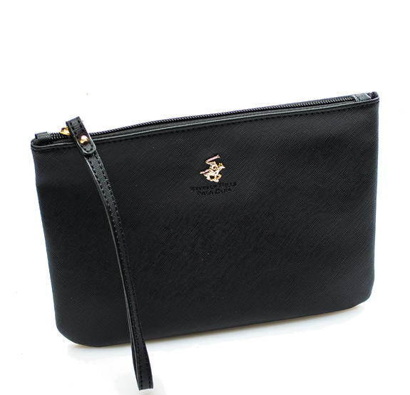  Bolso de mano con pu&ntilde;o negro - Bolsos Mujer