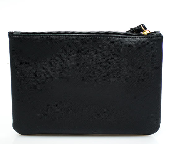  Bolso de mano con pu&ntilde;o negro - Bolsos Mujer