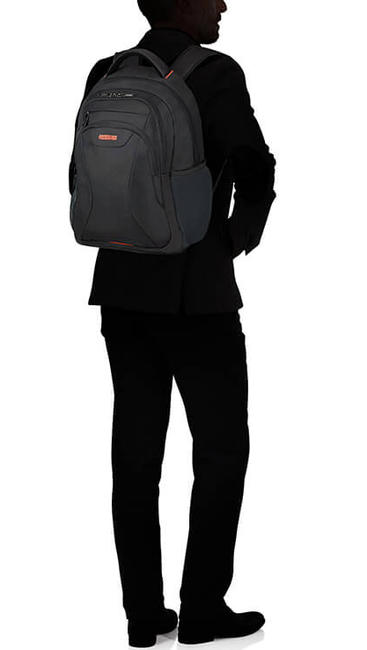 Mochila TURISTA AMERICANA EN EL TRABAJO, tableta y PC 15.6 " NEGRO / NARANJA - Mochilas para portátil