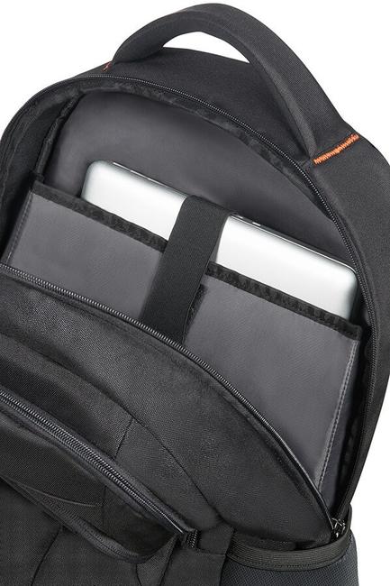 Mochila TURISTA AMERICANA EN EL TRABAJO, tableta y PC 17.3 " NEGRO / NARANJA - Mochilas para portátil