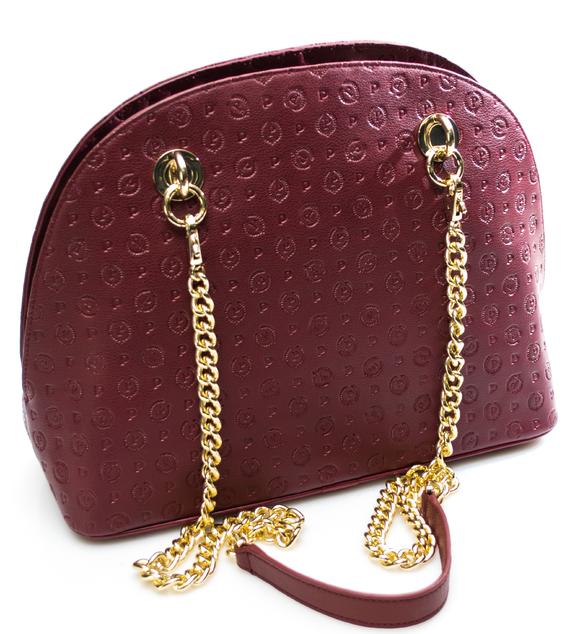 Heritage Embossed Bolso de mano, con bandolera Burdeos - Bolsos Mujer