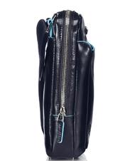 PIQUADRO Bolso CUADRADO AZUL, soporte para tableta, en cuero azul - Bandoleras Hombre - 3