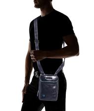 PIQUADRO Bolso CUADRADO AZUL, soporte para tableta, en cuero azul - Bandoleras Hombre - 5