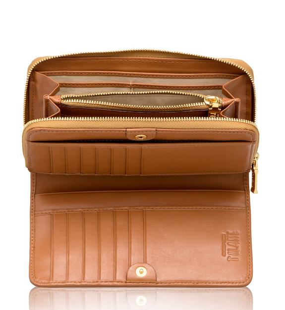 Billetera ALVIERO MARTINI 1 ^ CLASE GEO CLASSIC, Zip Around NATURAL - Carteras Mujer