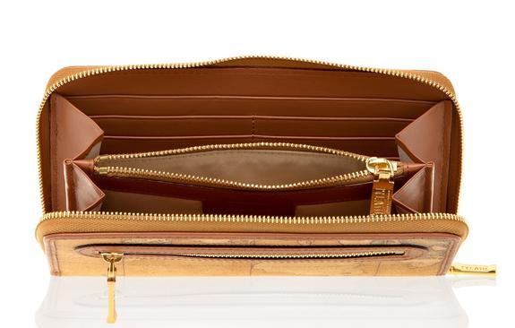 Cartera GEO CLASSIC, Zip Around, ultrafina NATURAL - Carteras Mujer