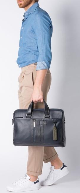 Carpeta URBAN, soporte para PC de 15,6 ", en cuero negro - Maletines de Trabajo