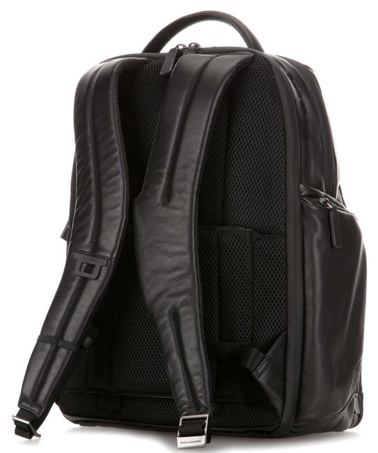 Mochila URBAN FAST-CHECK, soporte para PC de 15,6 ", en cuero negro - Mochilas para portátil