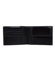 PIQUADRO Cartera CUADRADO AZUL, en cuero, con RFID negro - Carteras Hombre - 2