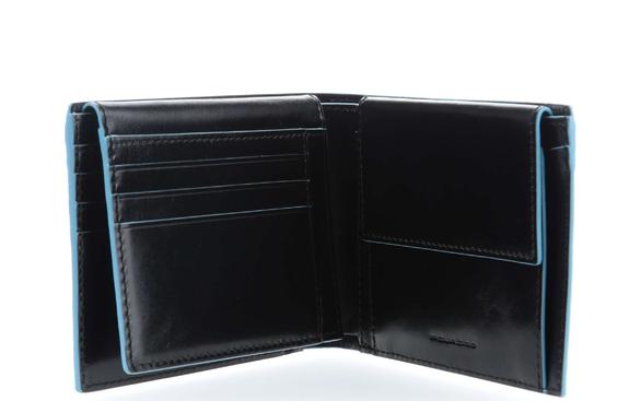 Cartera Línea BLUE SQUARE, en piel. negro - Carteras Hombre