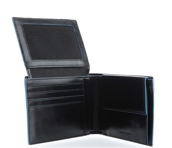 Cartera Línea BLUE SQUARE, en piel. negro - Carteras Hombre