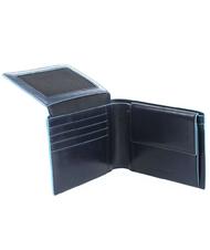 PIQUADRO Cartera Línea BLUE SQUARE, en piel. azul - Carteras Hombre - 3