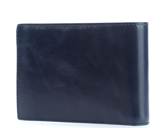 Cartera Línea BLUE SQUARE, en piel. azul - Carteras Hombre