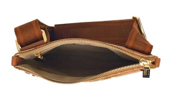 Geo Bolso plano con bandolera NATURAL - Bolsos Mujer