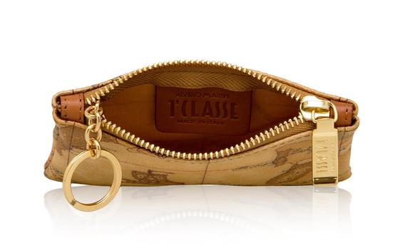 ALVIERO MARTINI 1 ^ CLASS Cartera de mano llavero GEO CLASSIC NATURAL - Llaveros
