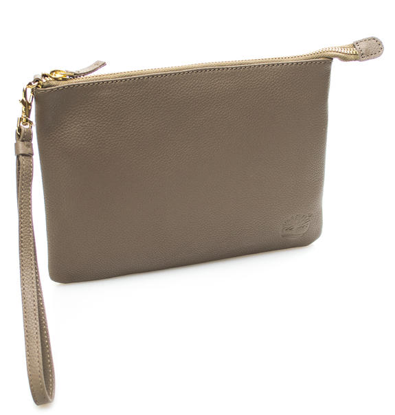 Pochette De piel martillada, small NATURAL - Bolsos Mujer