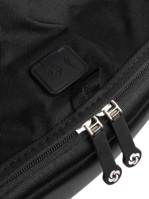 Mochila SECURIPAK, con sistema antirrobo, para port&aacute;til 14" ACERO NEGRO - Mochilas para port&aacute;til
