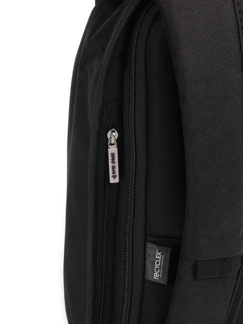 Mochila SECURIPAK, con sistema antirrobo, para port&aacute;til 14" ACERO NEGRO - Mochilas para port&aacute;til