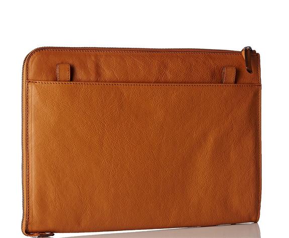 Funda iPad PIKE, en cuero, con bandolera CUERO - Fundas para tablet & Organizer