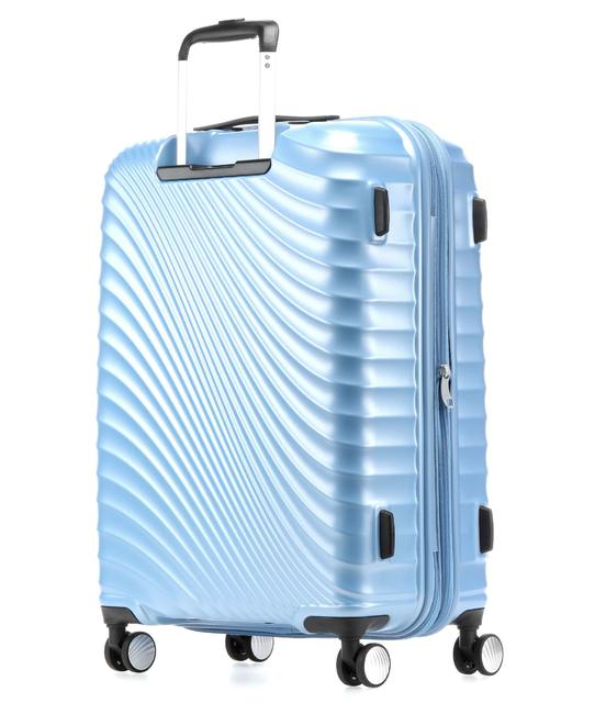 Maletas L&iacute;nea JETGLAM, medida mediana, expandible POLVO MET&Aacute;LICO AZUL - Trolley R&iacute;gidos