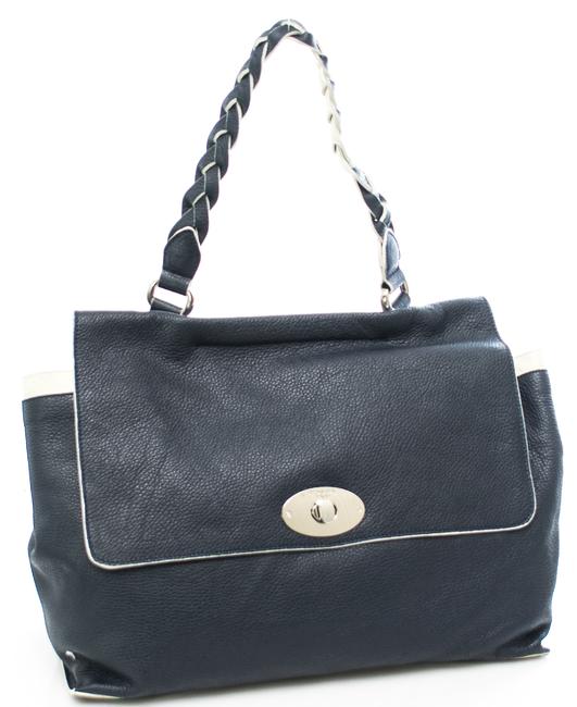 Delacroix Bolso shopper, de piel martillada azul - Bolsos Mujer