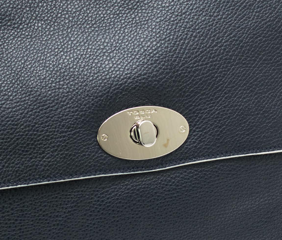 Delacroix Bolso shopper, de piel martillada azul - Bolsos Mujer