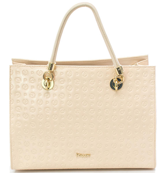 Embossed Heritage Bolso de mano, con bandolera, de charol desnudo - Bolsos Mujer