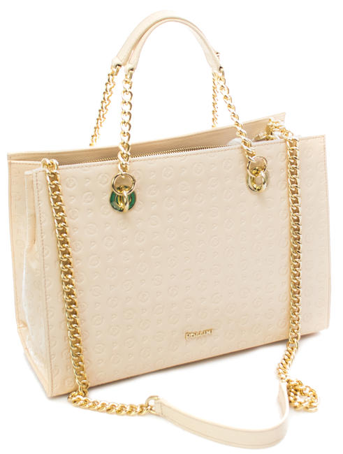 Embossed Heritage Bolso de mano, con bandolera, de charol desnudo - Bolsos Mujer