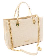 POLLINI Embossed Heritage Bolso de mano, con bandolera, de charol desnudo - Bolsos Mujer - 3