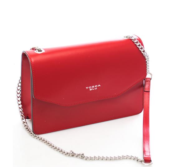 TOSCA AZUL Margherita Bandolera de cuero ROJO - Bolsos Mujer