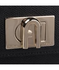 FURLA 1927 Pequeño Bandolera de cuero negro - Bolsos Mujer - 4