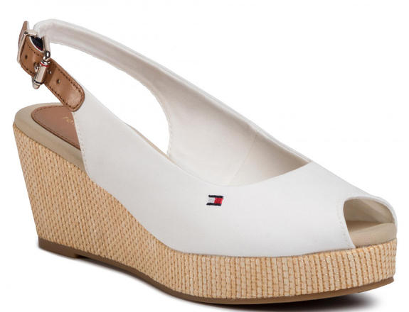 TOMMY HILFIGHER Elba Sandalias de cu&ntilde;a marfil - Zapatos Mujer