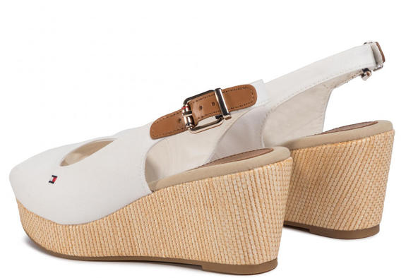 TOMMY HILFIGHER Elba Sandalias de cu&ntilde;a marfil - Zapatos Mujer