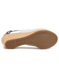 TOMMY HILFIGER TOMMY HILFIGHER Elba Sandalias de cu&ntilde;a marfil - Zapatos Mujer - 7
