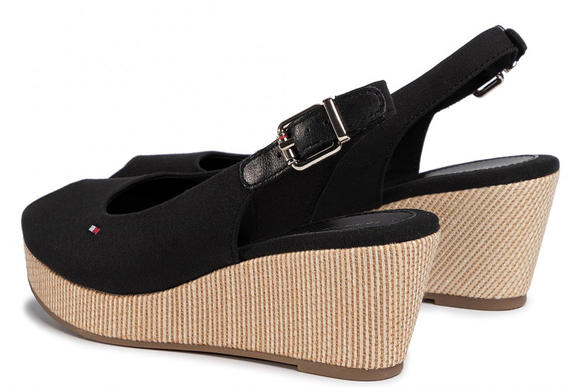 TOMMY HILFIGHER Elba Sandalias de cu&ntilde;a NEGRO - Zapatos Mujer